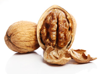 Close up of fresh walnut