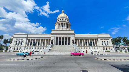 View at the Capitol of Havana on Cuba