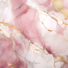 Beautiful pink marble stone texture with gold and gray veins