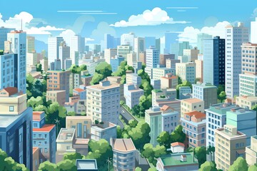 Obraz premium 都会の風景-5 