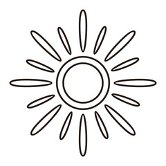 Aesthetic Monoline Sun