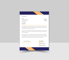 Creative and Professional Letterhead Design Template.