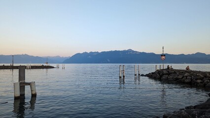 Lausanne Genfer See Schweiz