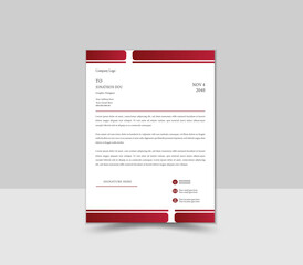 Creative and Professional Letterhead Design Template.