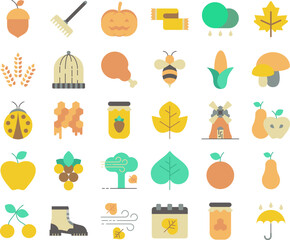 Autumn icon set