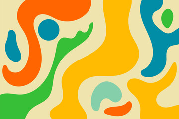 Psychedelic swirl acid wave rainbow line backgrounds in 1970s 1960s hippie style. y2k wallpaper patterns retro vintage 70s 60s groove. psychedelic poster background