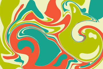 Psychedelic swirl acid wave rainbow line backgrounds in 1970s 1960s hippie style. y2k wallpaper patterns retro vintage 70s 60s groove. psychedelic poster background