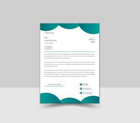 Creative and Professional Letterhead Design Template.