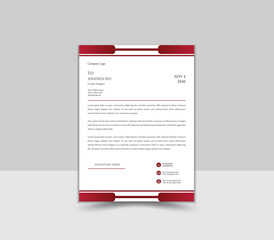 Creative and Professional Letterhead Design Template.