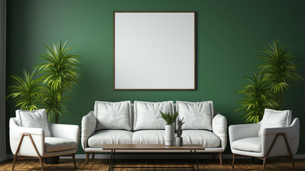 Beautiful colorful interior mockup designs