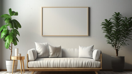 Beautiful colorful interior mockup designs