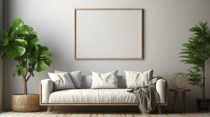 Beautiful colorful interior mockup designs