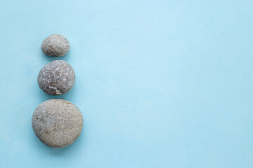 Fototapeta na wymiar Marble stones for maditation background. Purity harmony and balance concept