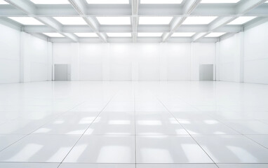 Gorgeous White Dance Floor Isolated on Transparent Background PNG.