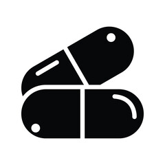 Pill capsule icon design, illustration design
