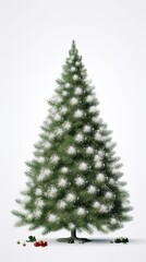 Christmas tree winter illustration