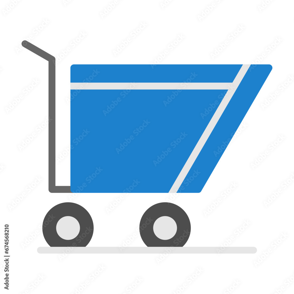 Wall mural shopping cart icon