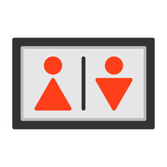 Bathroom Sign Icon