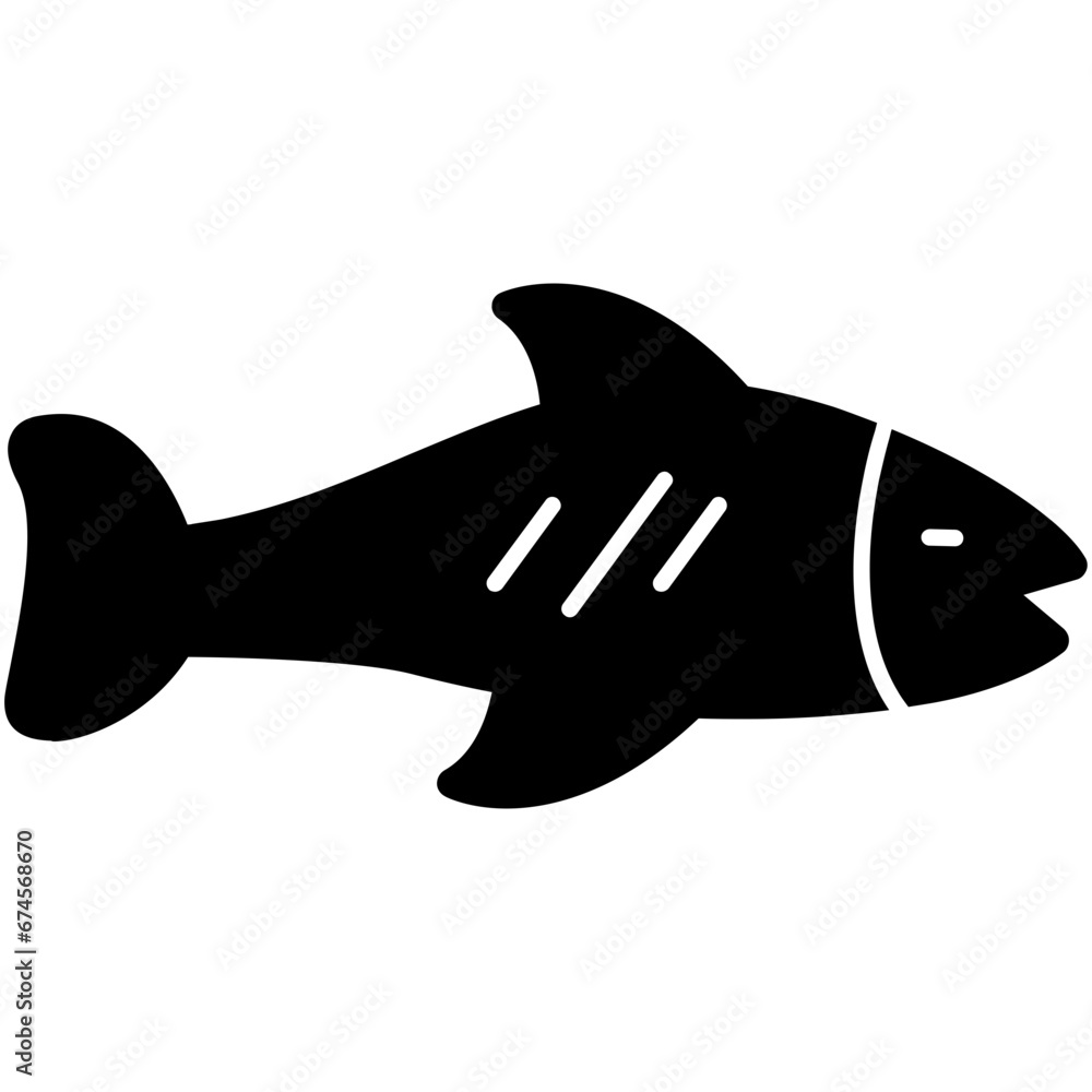 Sticker fish icon