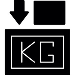 Fototapeta premium Weight Icon