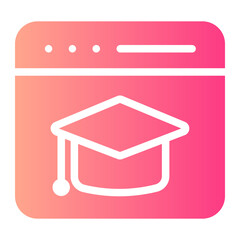 elearning gradient icon