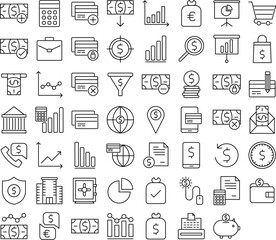 finance icon set