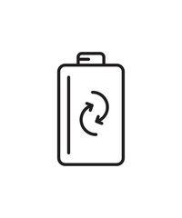 battery icon, vector best line icon.