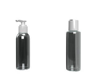 3D Illustration Glass Bottles