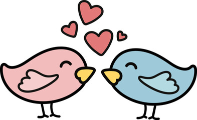 Lover bird illustration