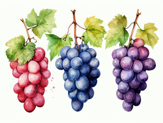 Fototapeta premium bunch of red grapes