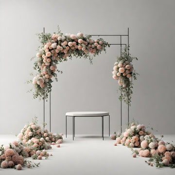 minimal backdrop for wedding