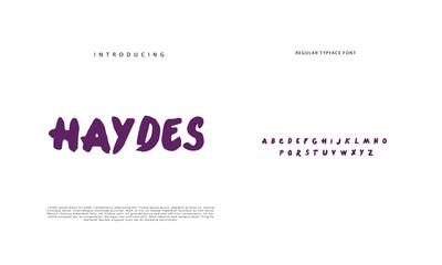 Obraz premium Best Alphabet Painting Paint Brush Beauty Script Logotype Font lettering handwritten. 