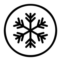 snowy line icon