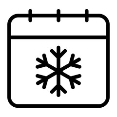 winter line icon