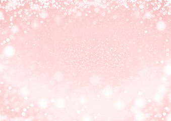 綺麗なクリスマスのピンク色のキラキラ背景テクスチャー