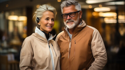 Fototapeta premium Seniors Actifs généré par ia
