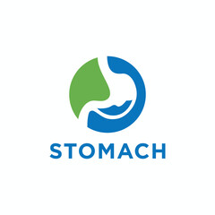Vector stomach care logo vector design template creative stomach symbol