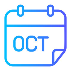 october gradient icon