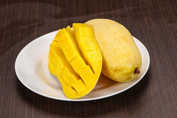 Tropical fruit - ripe yellow mango