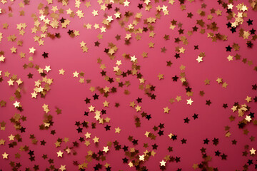 gold star on color background