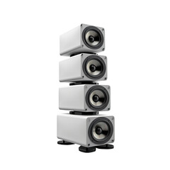 Obraz premium stack audio music speaker isolated