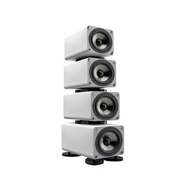 stack   audio music speaker isolated