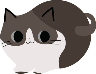 Adorable cat illustration