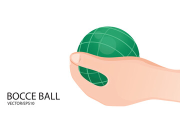 bocce ball design vector flat isolated illustration