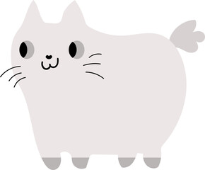 Happy cat illustration