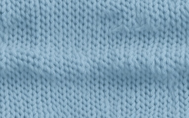Soft Blue Knit Sweater Texture