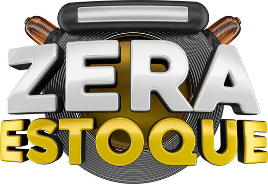 SELO 3D ZERA ESTOQUE PARA COMPOR.