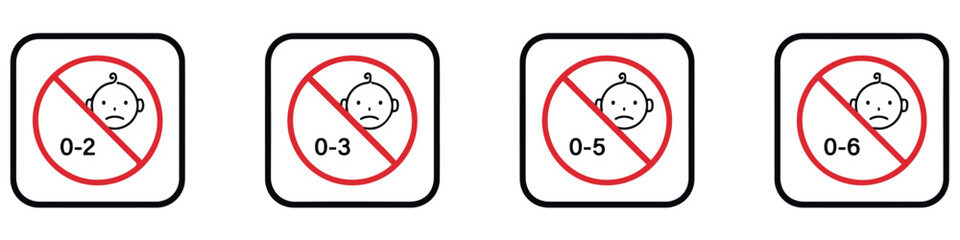 Warning for toys or any objects that contain small parts that are potentially dangerous for children under three years of age.