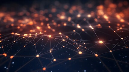 Fototapeta premium Abstract connecting dots and lines.Big data visualization. Digital background