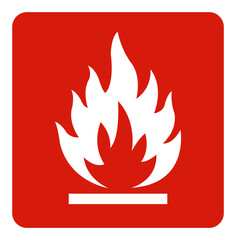 Flammable Gas Symbol Sign ,Vector Illustration, Isolate On White Background Label .EPS10